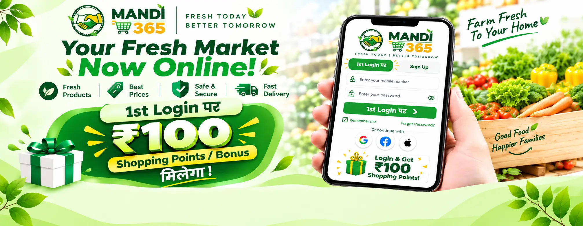 Mandi365 grocery, electric, medical, furniture and stationery franchise stores